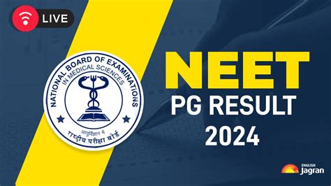 NEET PG 2024 results LIVE: NBEMS to declare NEET PG.